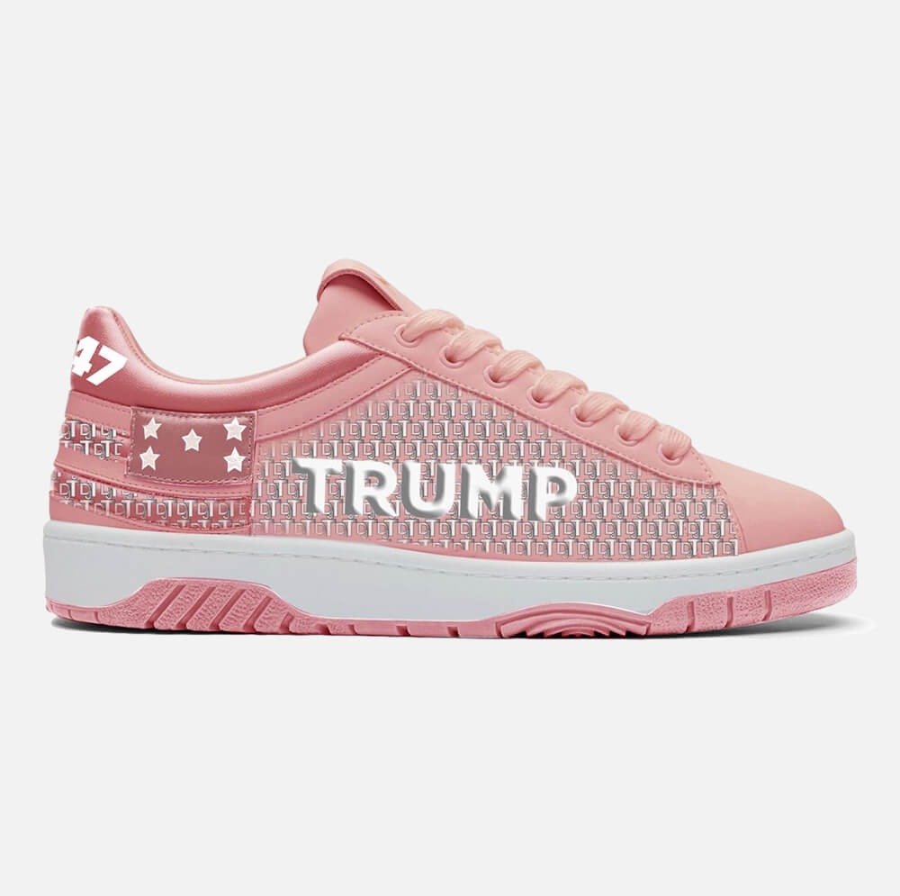 Official Trump Sneakers - Djt Low-Tops - Presidential Pink Official Trump Sneakers - Djt Low-Tops - Presidential Pink