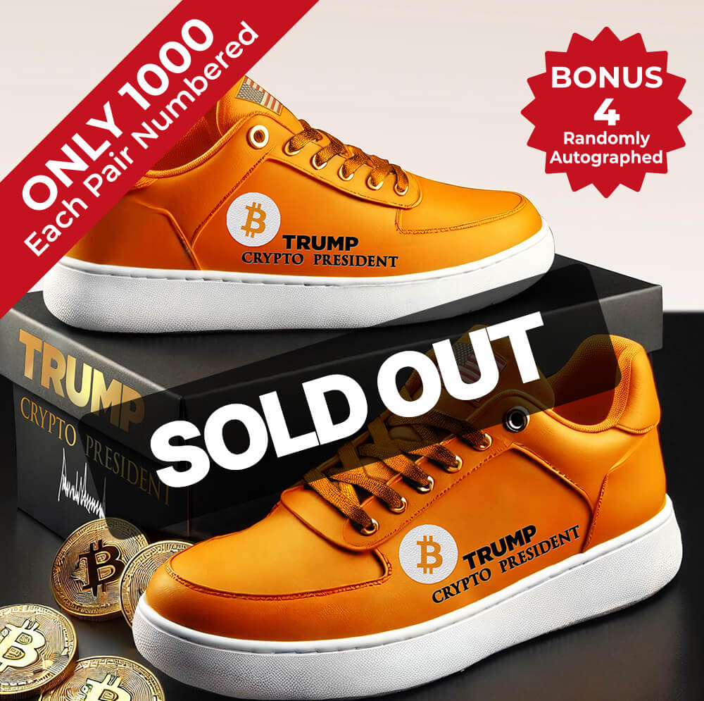 Trump Crypto President Low Tops - Bitcoin Orange