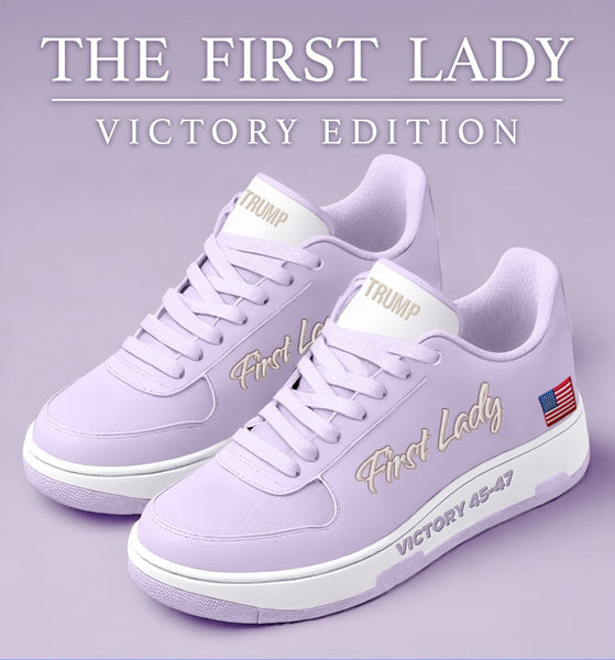 Trump First Lady Sneaker in Lavender – Trump Sneakers