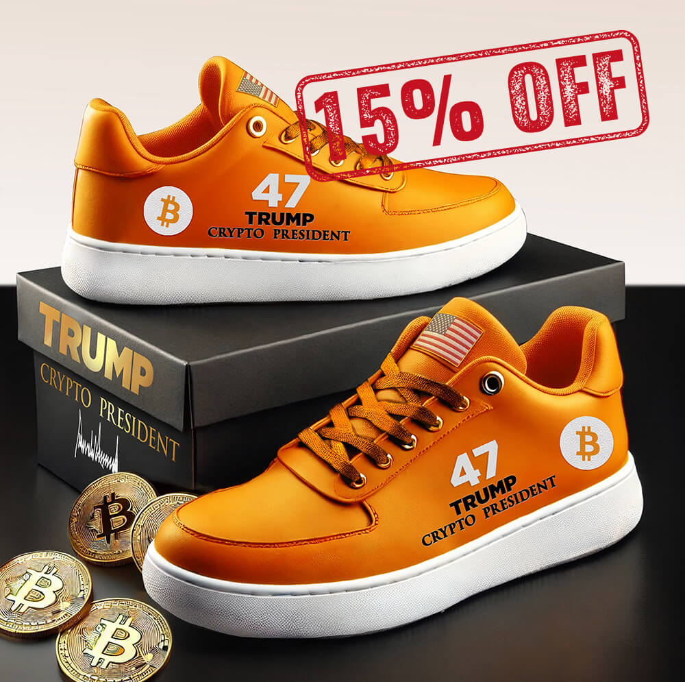 Trump 47 Crypto President 47 Low Tops - NEW