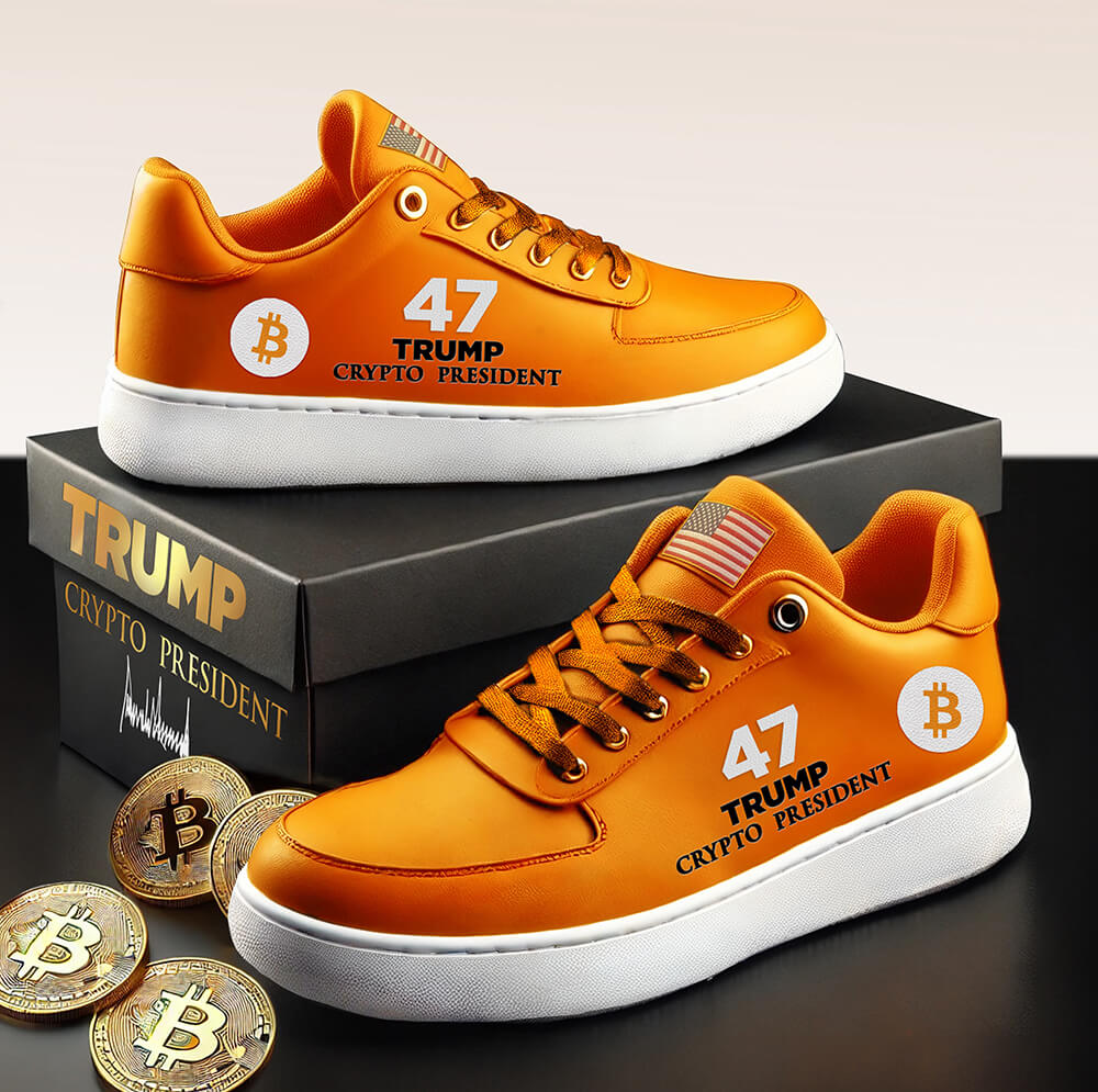 Trump 47 Crypto President 47 Low Tops - NEW